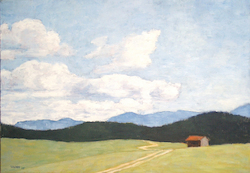 Ziehende Wolken, Öl auf Leinwand, 2005, 70 × 100 cm