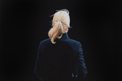 o. T. (aus dem Dunkeln), Acryl auf Leinwand, 2020, 80 &times; 120 cm
