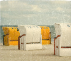 Dem Wasser zugewandt, Mischtechnik auf Schichtholz, 2019, 20 &times; 23 cm