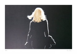 o.T (Silhouette 2), Lithographie, 2019, 50 &times; 75 cm