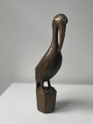 Pelikan, Bronze, 1954, H: 27,5 cm