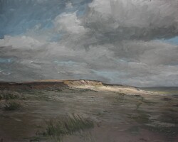 Abbruchkante, Föhr, Öl auf Leinwand, 2009, 80 &times; 100 cm