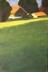 Ambach, tiefer Sommerschatten, Öl auf Leinwand, 2013, 90 &times; 60 cm
