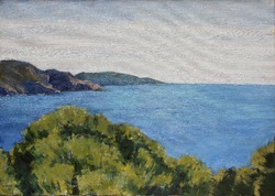 Bei Arona, Öl auf Leinwand, 2017, 50 &times; 70 cm