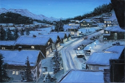 Königsleiten/Österreich, Öl auf Leinwand, 40 &times; 60 cm