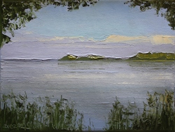 Eutiner See, Öl auf Leinwand, 18 &times; 24 cm