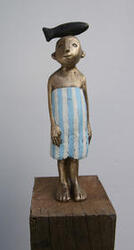 Fischkopf, Bronze, 2015, H: 21 cm