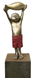 Fischträger, Bronze, 2014, H: 20 cm