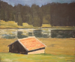 Geroldsee, Öl auf Leinwand, 2013, 50 &times; 60 cm