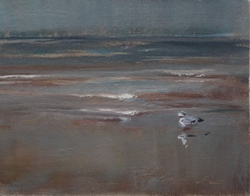 Nordseestudie I, Öl auf Leinwand, 2012, 12 &times; 15 cm