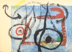 L´oiseau de nuit, Farbradierung, Aquatinta, 1962, 55 &times; 72 cm