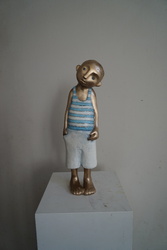 Jakob träumt vom Meer, Bronze, 2018, H: 47 cm