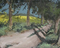 Kastanienallee bei Solzow, Öl auf Leinwand, 2007, 40 &times; 50 cm