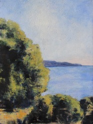 Landschaft bei Omigna, Öl auf Leinwand, 2017, 80 &times; 60 cm