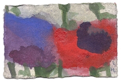 Mohn, Gouache, 2000, 10 &times; 15 cm