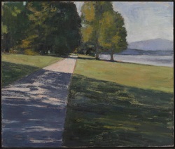 Ostufer, Sommer, Öl auf Leinwand, 2017, 80 &times; 95 cm