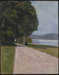 Ostufer, nachmittags, Öl auf Leinwand, 2017, 50 &times; 40 cm