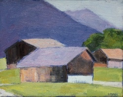 Reuthe, Öl auf Leinwand, 2017, 24 &times; 30 cm