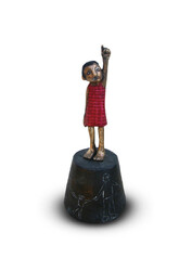 Ringelreihe II., Bronze, 2012, H: 18 cm