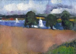 Schlei, Gouache, 2010, 20,5 &times; 29,5 cm