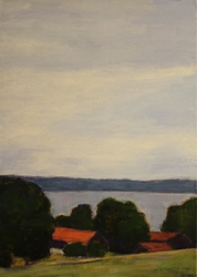 Starnberger See, Sommer, Öl auf Leinwand, 2013, 70 &times; 50 cm