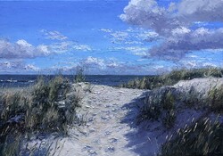 Sylter Dünen, Öl auf Leinwand, 2020, 70 &times; 100 cm