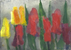 Tulpen, Gouache, 2011, 21 &times; 30 cm