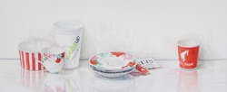 Wake up, Meinl, Acryl auf Papier, 2019, 25 &times; 60 cm
