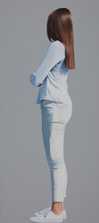 o.T (A. seitlich), Acryl auf Leinwand, 2017, 180 &times; 80 cm