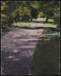 Weg mit Schatten, Öl auf Leinwand, 2017, 50 &times; 40 cm