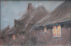 Abend am Mühlendeich, Öl auf Leinwand, 2011, 40 &times; 60 cm