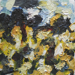 Am Sommerwald, Öl auf Leinwand, 2010, 20 &times; 20 cm
