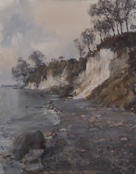 Bei Sassnitz, Öl auf Hartfaser, 2008, 48 &times; 38 cm