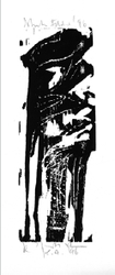 Blunks Felder, Holzschnitt, 1996, 32 &times; 13 cm