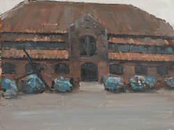 Speicher I, Öl auf Hartfaser, 2012, 30 &times; 40 cm
