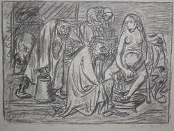 Die Erhalterin der Familie, Lithographie, 1930, 27,8 &times; 37 cm