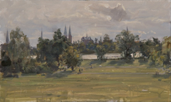 Drägerpark, Öl auf Hartfaser, 2008, 30 &times; 50 cm