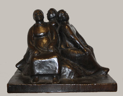 Drei singende Frauen, Bronze, 1911, 44 &times; 56 &times; 40 cm