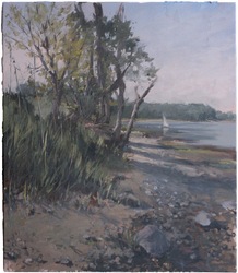 Frühlingsanfang Ohrfeldhaff, Öl auf Leinwand, 2014, 70 &times; 60 cm