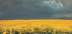 Hinrichsdorf II, Öl auf Hartfaser, 2012, 25 &times; 50 cm
