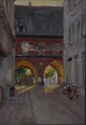 Hüxstraße, Öl auf Leinwand, 2010, 65 &times; 45 cm