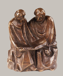 Die lesenden Mönche II (Die Buchleser), Bronze, 1932, 58 &times; 44,3 &times; 34,5 cm