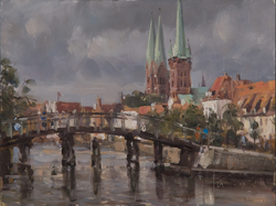 Malerwinkel, Öl auf Hartfaser, 2008, 30 &times; 40 cm
