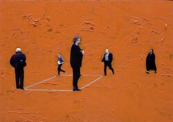 Missing the right momemnt - Folgsamkeit und Gefügigkeit 24, Öl, Fotografie, Alu-Dibond, 2007, 21 &times; 30 cm
