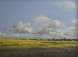 Mühle/Lemkenhafen, Öl auf Hartfaser, 2012, 30 &times; 40 cm
