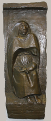 Mutter und Kind, Bronze, 1919, 54,3 &times; 21 cm