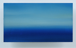 Am Meer S13, Öl, Fotografie, Aluminium, 2015, 10 &times; 18 cm
