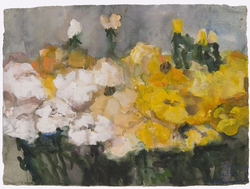 Rosen gelb, Gouache, 2007, 55,3 &times; 74,8 cm
