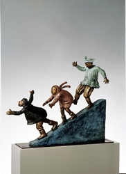 Rutschbahn, Bronze, 2007, H: 72 cm
