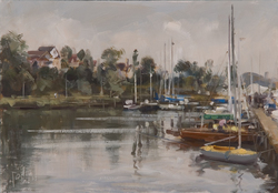 Schlutup, Öl auf Leinwand, 2008, 25 &times; 36 cm